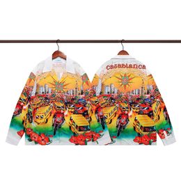 Casablanca Mens Fashion Flower Tiger Print Shirts Casual Button Down Short Sleeve Hawaiian Shirt Suits Summer Beach Designer Dress Shirts#RT11