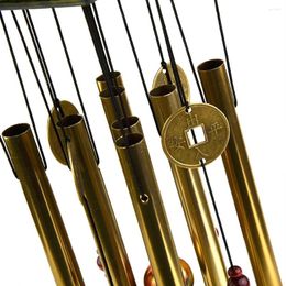 Decorative Figurines Metal Tube Wind Chime Balcony Outdoor Yard Garden Home Decoration Window-Bells Wall Hanging Patio Tree Decor Ornaments