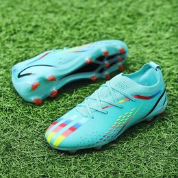 Mens football spiked shoes Womens Comfortable big boys and girls outdoor indoor competition training 240531