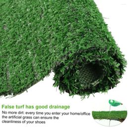 Decorative Flowers 50-200cm Artificial Simulation Home Fake Carpet Decor Green Grass Moss Landscape Turf Grassland Mat Lawn 1pcs Floor Micro