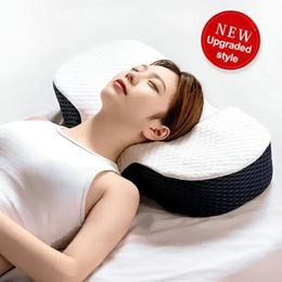 Memory Foam Bedding Pillow Neck Protection Bow Shaped Sleeping Pillows Support Head Orthopaedic Relax Health Cervical Neck 240531
