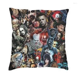 Pillow Halloween Character Horror Movie Cover 45 45cm Polyester Chucky Annabelle Scream Throw Case Bedroom Pillowcase