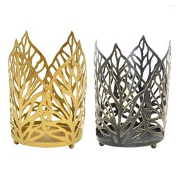 Candle Holders Metal Tea Light Holder Hollow-Out Design Tealight Stand For Home Decor/Party Decorations Wedding Centrepiece