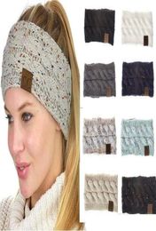 fashion Hairbands CC cross knitting ladies hair accessories wool acrylic fiber band braided warm headband headwear head9829412