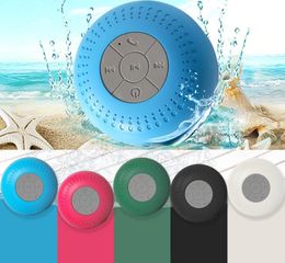 New Mini Portable Subwoofer Shower Waterproof Wireless Bluetooth Speaker Car Hands Receive Call Music Suction Mic For iPhone S5918861