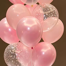 Set 18 inch Sier Love Full Sky Star Pink Balloon Pillar Accessories Party Decoration Supplies