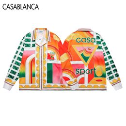 Casablanca Mens Fashion Flower Tiger Print Shirts Casual Button Down Short Sleeve Hawaiian Shirt Suits Summer Beach Designer Dress Shirts