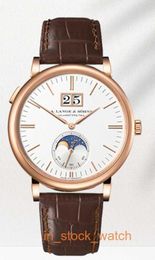 watch luxury 18K Rose Gold Automatic Mechanical Luxury Watch Mens 384.032 Moon Phase
