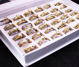 12 pcslot Mix Size Cute Stainless Steel Ring Set for Women Vintage Romantic Crystal Wedding Rings Fashion Jewellery Anillos5863601