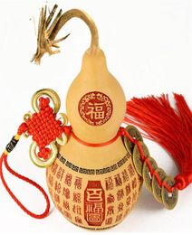 Size 1012cm Kaiguang pendant Fujia Natural gourd Copper coin Engraved gourd in car gourd gift pendant Fujia handicraft factory w33983708