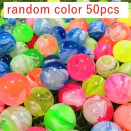 Cat Toys 20 pieces/batch of rubber 19mm cloud bouncing ball fun toy jumping fans neon lights rotating bouncing ball childrens sports toy ball cat toy d240530