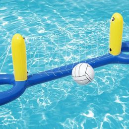 Swimming pool toys adult children water games water polo paddling basketball stand volleyball hand goal inflatable ball 240529
