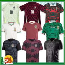 2024 Designer Soccer Jerseys 2024/25 Mexico Soccer Jersey H. Losano Chicharito g Dos Santos Football Shirt Sets Men Women / Kids Kit Mexican Uniform