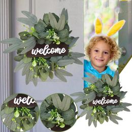 Decorative Flowers Door Living Wreath Artificial Wall For Front Room Decoration Home Decor Wedding Rose Flower Ball