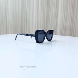 designer sunglasses Channelsunglasses women CH5422 diamond inlaid letters round legs slim face UV resistant sunglasses
