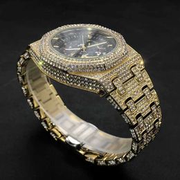 Other Watches Mens Automatic Watch Luxury All Ice Hip Hop Tourbillon Watch Sparkling Diamond Mens Mechanical Watch Direct Delivery J240530UAEX