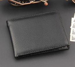 New 2019 Men Women PU Leather Fashion Short Black Brand Dollar ID Credit Card Product Wallet Purses Coin Pocket TQ0866519484
