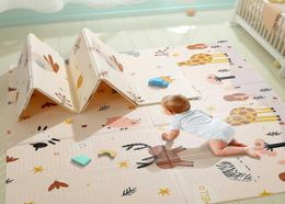 Children039s Carpet Folding Baby Mat Thick Educational Children039s Mats Doublesided Baby Climbing Pad Waterproof Games Kid7569056