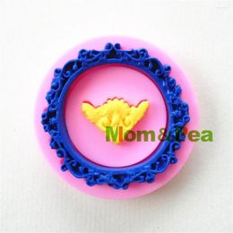Baking Moulds Mom&Pea 0931 Frame Shaped Silicone Mold Cake Decoration Fondant 3D Food Grade