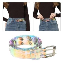 Belts Clear Waist Belt With Double Pin Buckle Adjustable Length Woman Girls Jeans Dresses Skirt Coat Waistband