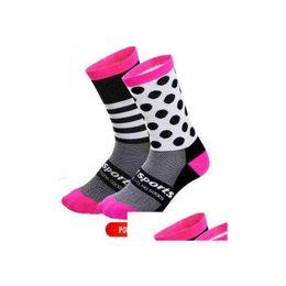Sports Socks Dh Dh-13 Cycling Mens Bicycle Sock Ladies Men Crossfit 211229 Drop Delivery Outdoors Athletic Outdoor Accs Otisf