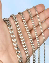 Stainless Steel Gold Bracelet Mens Cuban Link Chain on Hand Steel Chains Bracelets Charm Whole Gifts for Male Accessories Q06052734902089