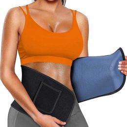 Waist Tummy Shaper Waist Trainer Belt for Women Waist Trimmer Sauna Sweat Waist Cincher Body Shaper Workout Sport Girdle Blue z240530