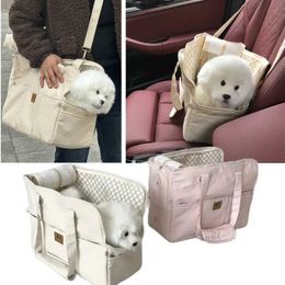 Dog Carrier Portable Bag Pet Cat Shoulder Handbag Car Seat Safety Travel Chihuahua Supplies Suitable for Small Carriers H240531