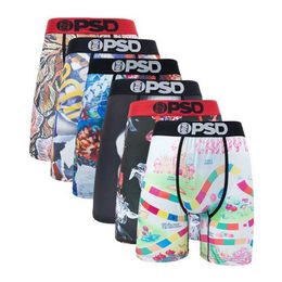 Underpants 6 fashionable printed mens underwear boxer Cueca mens underwear mens underwear shorts sexy S-XXL boxing shoes