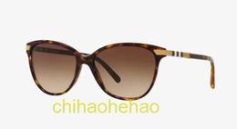 Luxury Designer Berbiriy Sunglasses BE 4216 300213 Dark Havana Plastic Cat-eye Sunglasses Brown Gradient