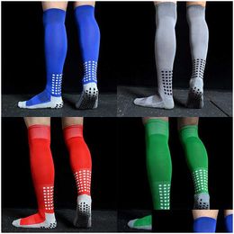 Sports Socks New Mens Nonslip Soccer Breathable Knee High Towel Bottom Cycling Hiking Training Long Football Drop Delivery Outdoors At Otxyb