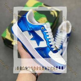 With Box Top Designer Shoe Bapestars Shoe Women Low Patent Leather Mens Shoes Camouflage Skateboarding Jogging Mbappe Trainers Sneakers Run Shoe 35b