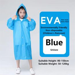 Children Waterproof Raincoat Reuseable Eva Rain Poncho For Kids Rainwear For Student