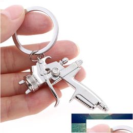 Keychains Lanyards Newly Water Spray Gun Keychain Handbags Men Creative Car Bag Key Ring Accessories Pendant Usef Chains Drop Delivery Ota0Y