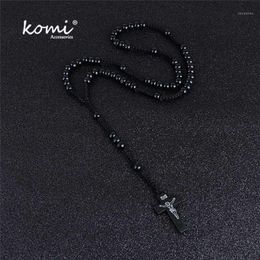 Komi Wholesale Catholic Orthodox 8mm Wooden Rosary Beads Brand Necklaces Religious Jesus Praying Necklaces Beads Jewelry1 199W