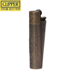 Lighters CLIPPER-Peach Heart Metal Torch Tube Lighter Flint Grinding Wheel Fillable Gas Lighter Mens Cigarette Lighter Tool New S24530