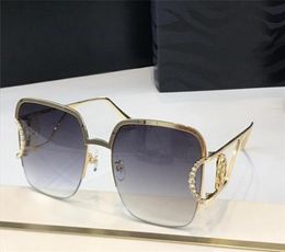 2030 new highend sunglasses popular fashion ladies special metal half frame style antiultraviolet glasses full frame top quality4318438