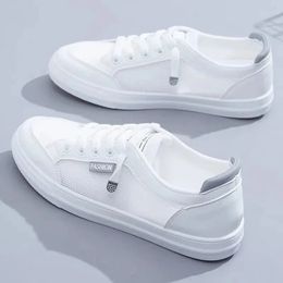 White Tennis Athletic Woman Running Shoes Female Casual Sneaker Sports Comfortable Trend Loafers Skateboard Summer Leather 240531