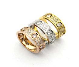 New brand high quality Womens Jewellery all sky star six diamond ring three row full diamond ring lovers all star ring three Colour s7853598