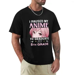 Men's Polos 5th Grade Graduation Anime 2024 Graduate Elementary Girls T-shirt Clothes Summer Tops Oversizeds Black T Shirts For Men