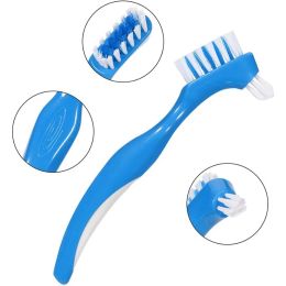 Heads 12 Pack Denture Brush Hard Denture Cleaning Brush False Teeth Brush Toothbrush