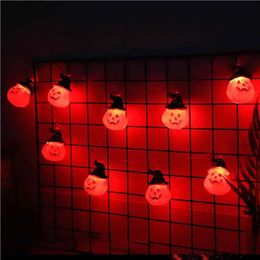 LED Strings Halloween String Lights Indoor Outdoor Interesting Music Festival Light Home Decoration Party Supplies Prop YQ240401