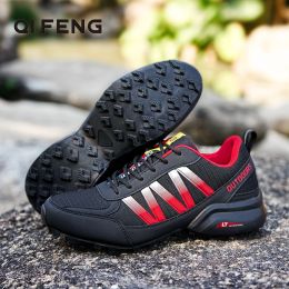 Boots 2022 Hiking Shoes Men Black Anti Slip Sneakers Large Size Jogging Sport Walking Shoes Fashion Sport Footwear Women Running Shoes