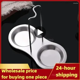 Kitchen Storage Drawing Process Spoon Rest Strong And Sturdy Stainless Steel Pot Lid Rack Detachable