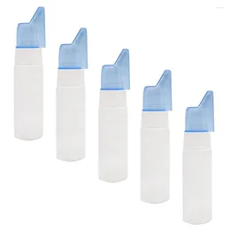 Storage Bottles 5 Pcs 70ml Nasal Spray Device Atomizers Holders Nebulizer Portable Nose Saline