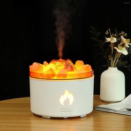 Table Lamps Volcano Lava Atmosphere Light 700ML Large Capacity Multi Functional Indoor Humidifier Decorative Night