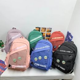 Backpacks 2023 Simple Classic Backpack Fashion Casual Travel Bag Girl Boy Junior High School College Style Student Schoolbag Computer Bag