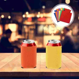 Mugs 6pcs Portable Drink Bottle Cover Multifunctional Sleeve Beer Keep Cool For Daily Use - 330ml (Yellow Purple Red