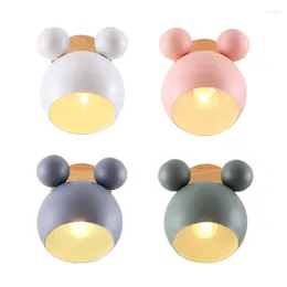 Wall Lamp Cute Kids For Childrens' Sconce Modern Beautiful Baby's Room White Pink Green Light