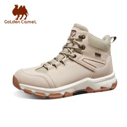 Shoes Golden Camel Hiking Shoes Waterproof Nonslip Outdoor Hightop Men Shoes Wearresistant Hiking Boots Male Sneakers for Men